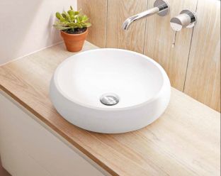  SANYCCES LAVABO DE CARGAS MINERALES SOBRE ENCIMERA RONDO