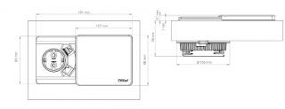 ENCHUFE ENERGY BOX SQUARE 80 CON QI CUCINEOGGI NOVEDAD