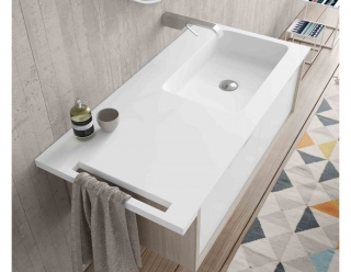 Encimera de lavabo Solid Surface para encastrar . Gama