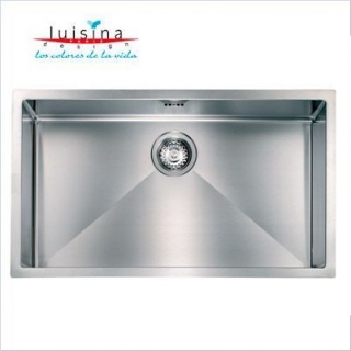 Fregadero radio 10 1 cubeta Inox Mueble de 80cm Luisina