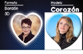 FOTO PORCELANA FORMA CORAZON 3D