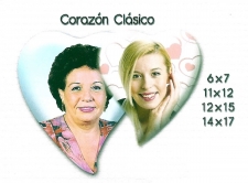 FOTO PORCELANA FORMA CORAZÓN CLÁSICO NOVEDAD