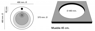 POALGI FREGADERO SINTÉTICO SERIE BASIC ZAFIRO 104