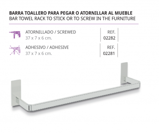 TOALLERO  PARA  PEGAR EN MUEBLE