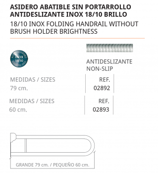 ASIDERO ABATIBLE SIN PORTARROLLO - BELTRAN