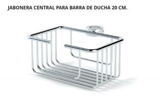 BELTRAN JABONERA CENTRAL PARA BARRA DE DUCHA 20 CM.