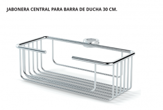 BELTRAN JABONERA CENTRAL PARA BARRA DE DUCHA 30 CM.