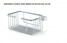 BELTRAN JABONERA LATERAL  PARA BARRA DE DUCHA  IZQUIERDA 20 CM