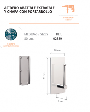 ..BELTRAN ASIDERO ABATIBLE EXTRAIBLE Y CHAPA CON PORTARROLLO 