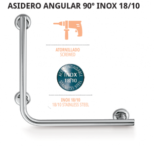 BELTRAN ASIDERO ANGULAR A 90º   INOX 18/10 NOVEDAD