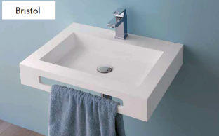 LAVABO CON TOALLERO MODELO  BRISTOL SOLID SANYCCES