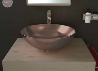 LAVABO DE CERÁMICA SOBRE ENCIMERA BOL BRONCE   - DECORATIVO ARTANDBATH