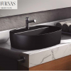 LAVABO  SOBRE ENCIMERA  FURNAS NEGRO MATE ARTANDBATH NUEVO 