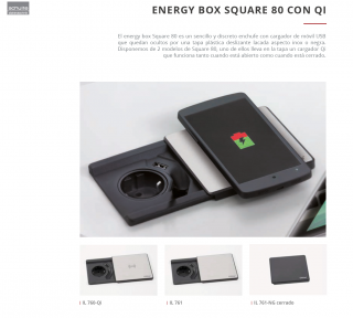 ENCHUFE ENERGY BOX SQUARE 80 CON QI CUCINEOGGI NOVEDAD