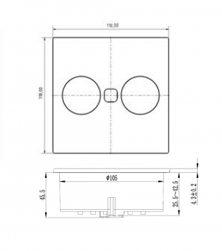 ENCHUFE DUPLEX INOX, CUCINE OGGI IL 301201 NUEVO.