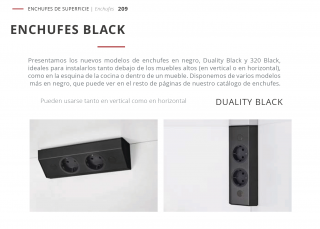 ENCHUFES  DUALITY BLACK  CUCINE OGGI