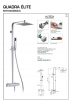 COLUMNA DE DUCHA TERMOSTATICA CUADRA GME