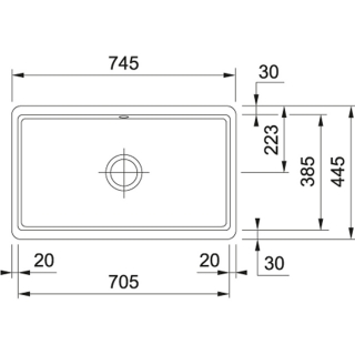 fregadero para mueble de 80 cm