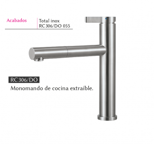 .GRIFO DE COCINA EXTRAIBLE  LUISINA RC306/DO 055  NOVEDAD 