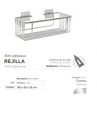 jabonera rejilla acero inoxidable