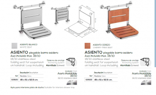 ASIENTO PLEGABLE CON BARRA ASIDERO MOD. 304 - BELTRAN