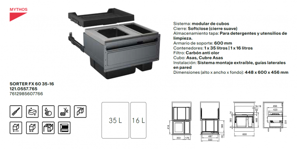 Franke cubos online basura