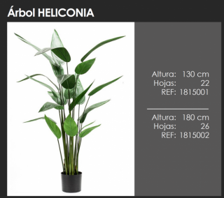 ÁRBOL HELICONIA ARTIFICIAL DE INTERIOR DECOPLANTA