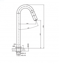 Grifo de lavabo con mezclador monomando IOS-5 cromo GME 3046