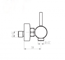 GRIFO DE DUCHA MODELO  SIRIO  GME 3174NG