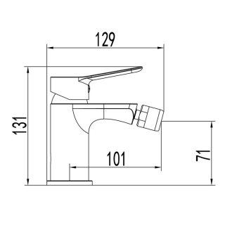 GRIFO MONOMANDO DE  SERIE  RHIO 3167 GME