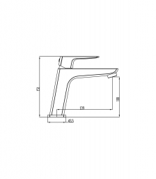  GRIFO MONOMANDO DE LAVABO MODELO MARRIOT BLANCO 3150BL GME 