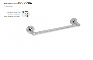 BARRA TOALLERO MODELO BOLONIA  10900