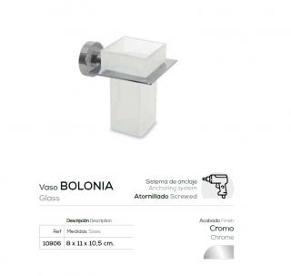  VASO  MODELO BOLONIA 10906