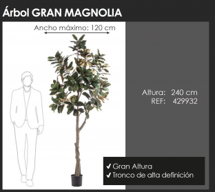 ÁRBOL GRAN MAGNOLIA INTERIOR ARTIFICIALES 429932