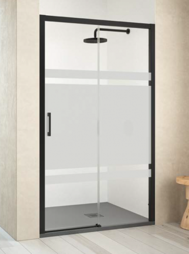 IMPERIAL BAGNO - Mampara de ducha semicircular con puerta