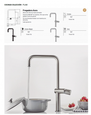 GRIFO DE COCINA MODELO AURA  GROBER