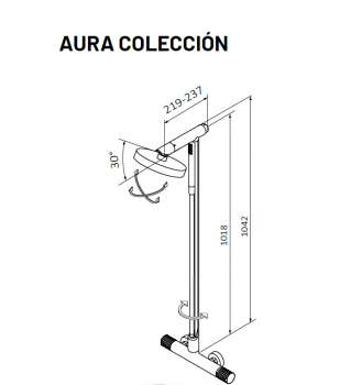 COLUMNA  TERMOSTATICA DE DUCHA CON GYRO GRB 75 625 752