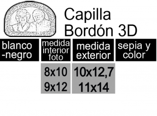 FOTO PORCELANA FORMA CAPILLA BORDÓN 3D NOVEDAD