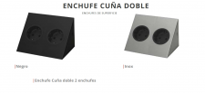 ENCHUFE EN CUÑA DOBLE DE SUPERFICIE CUCINEOGGI NOVEDAD