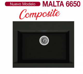 FREGADERO MODELO MALTA 6650 SOBRE ENCIMERA SOLFLESS EN SCTOCK