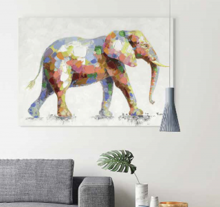 CUADRO  ELEFANTE  DE  SALON MODELO 72341  HISPANOHOGAR NUEVO